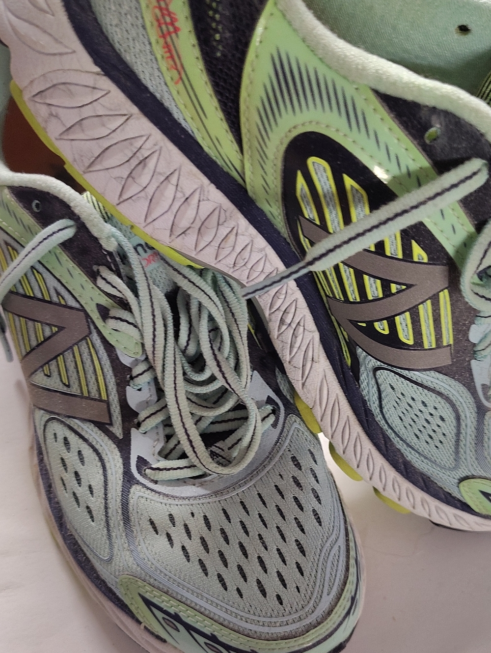 New Balance Women's Mint Green and Gray Athletic Sneakers